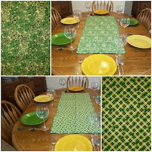 St. Patrick&#39;s Day table runner #2 - reversible