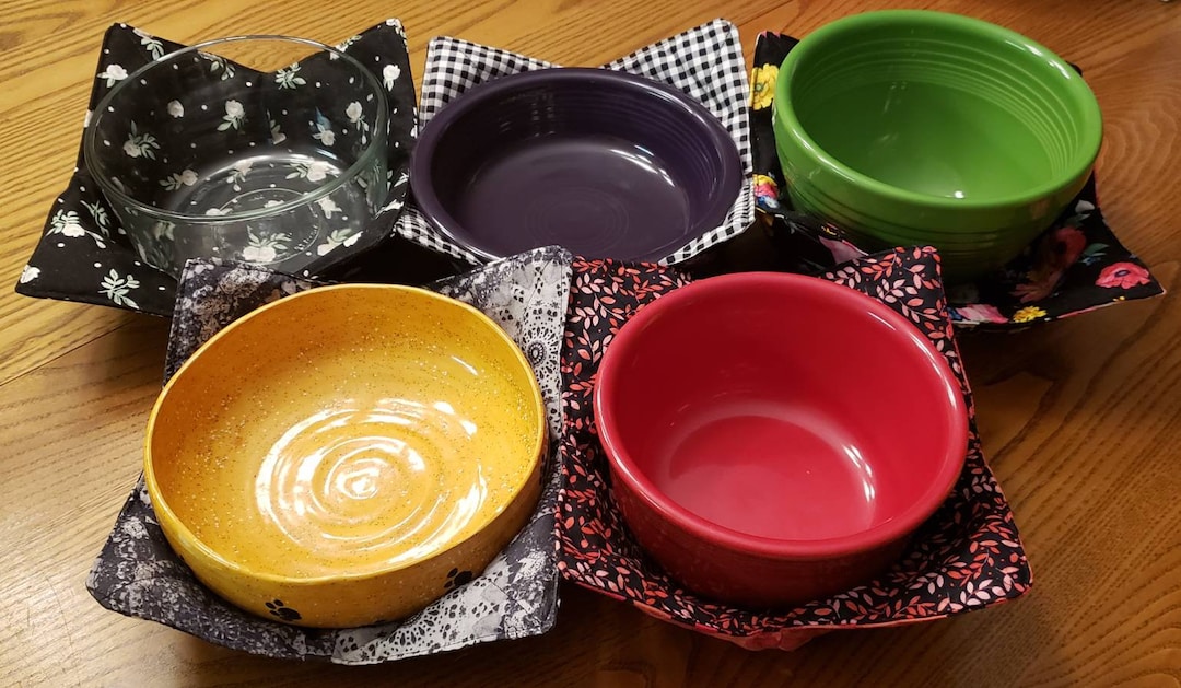 Group 2 Microwavable Bowl Pot Holders Etsy