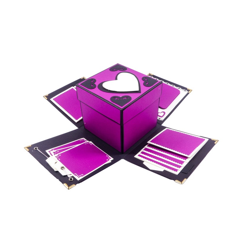 Spécial Purple Exploding/Explosion Box Photo Album Unique Etsy
