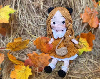 Custom 20cm Doll Crochet Finish, Completed Custom Cute Giggles Doll Base Crochet, Amigurumi Crochet Toy, Knitted Lovely Gifts For Girl
