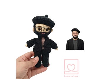 Custom Crochet Mini Me Doll: Handmade Yarn Portrait Gift, Look Alike Doll, Custom Crochet Dolls From Photo, Knitted Doll