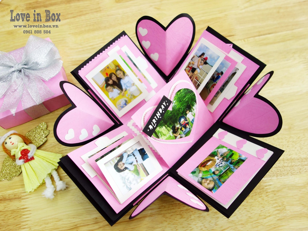 Clasic Exploding/explosion Box Photo Album unique Vintage Etsy UK