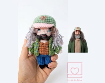 Custom Crochet Doll from Photo, Personalized Amigurumi Portrait, Handmade Look Alike Doll, Unique Gift for Kids, Custom Plushie Mini Me
