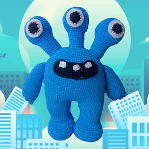 Cuddly Monster Crochet, Knitted Monster Gift, Cute Monster Dolls, Gentle Monster Toys, Sully Monster Lovely Plusie Amigurumi Gift For Boys