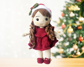 Custom 20cm Doll Crochet Finish, Completed Custom Cute Giggles Doll Base Crochet Pattern, Amigurumi Crochet Toy, Knitted Lovely Gifts, Alana