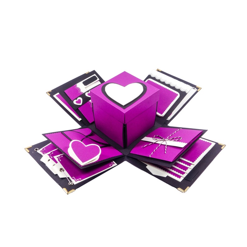 Special Purple Exploding/explosion Box Photo Album unique Etsy