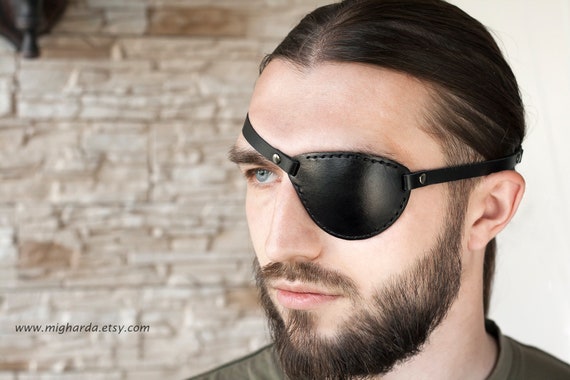 Eye Patch Leather Eye Patch Eye Care Pirate Eye Patch Etsy