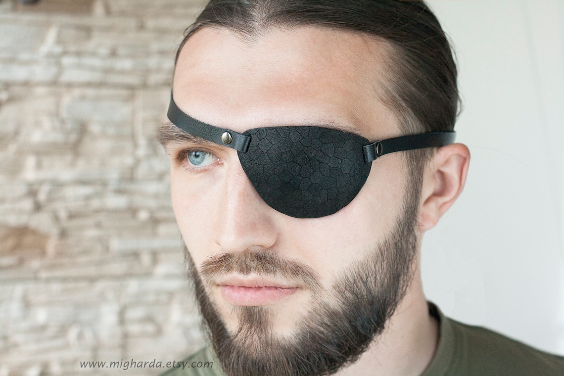 NEW Leather Eye Patch Eyepatch Black Eye Patch Textured Etsy NEW Leather Eye Patch Eyepatch Black Eye Patch Textured Etsy
