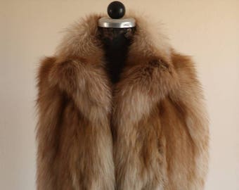 Luxury gift | Crystal Fox Fur Vest | Leme