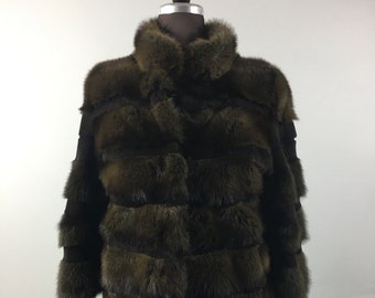 Luxury gift | Sable fur coat | Fur jacket  | Wedding or anniversary present | gre