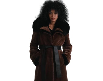Brown Beaver Fur Jacket | Fur Jacket | Brown Beaver Jacket | Luxury Fur Coat | Holiday Gift for Her