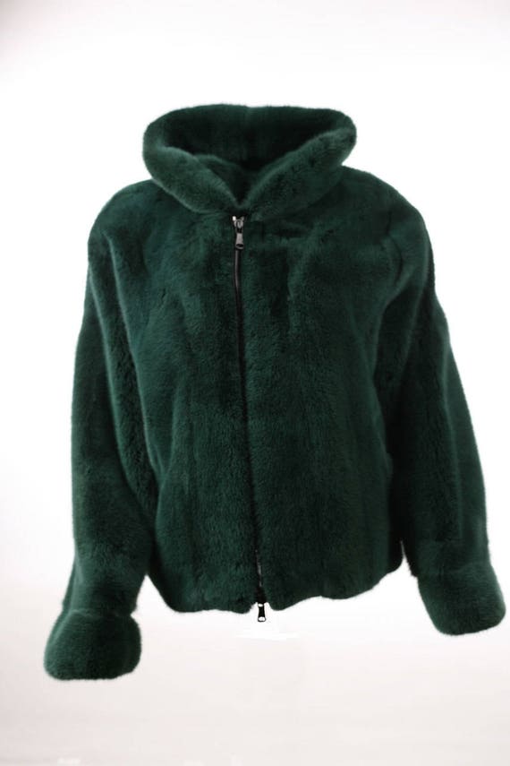 mink fur hoodie