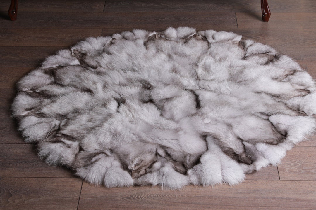 Silver Fox Fur Blanket Luxury Bedding Silver Fox Blanket Etsy