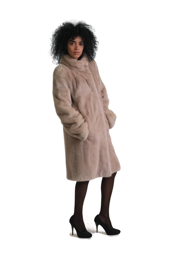 Monogram Mink Hooded Wrap Coat - Women - Ready-to-Wear