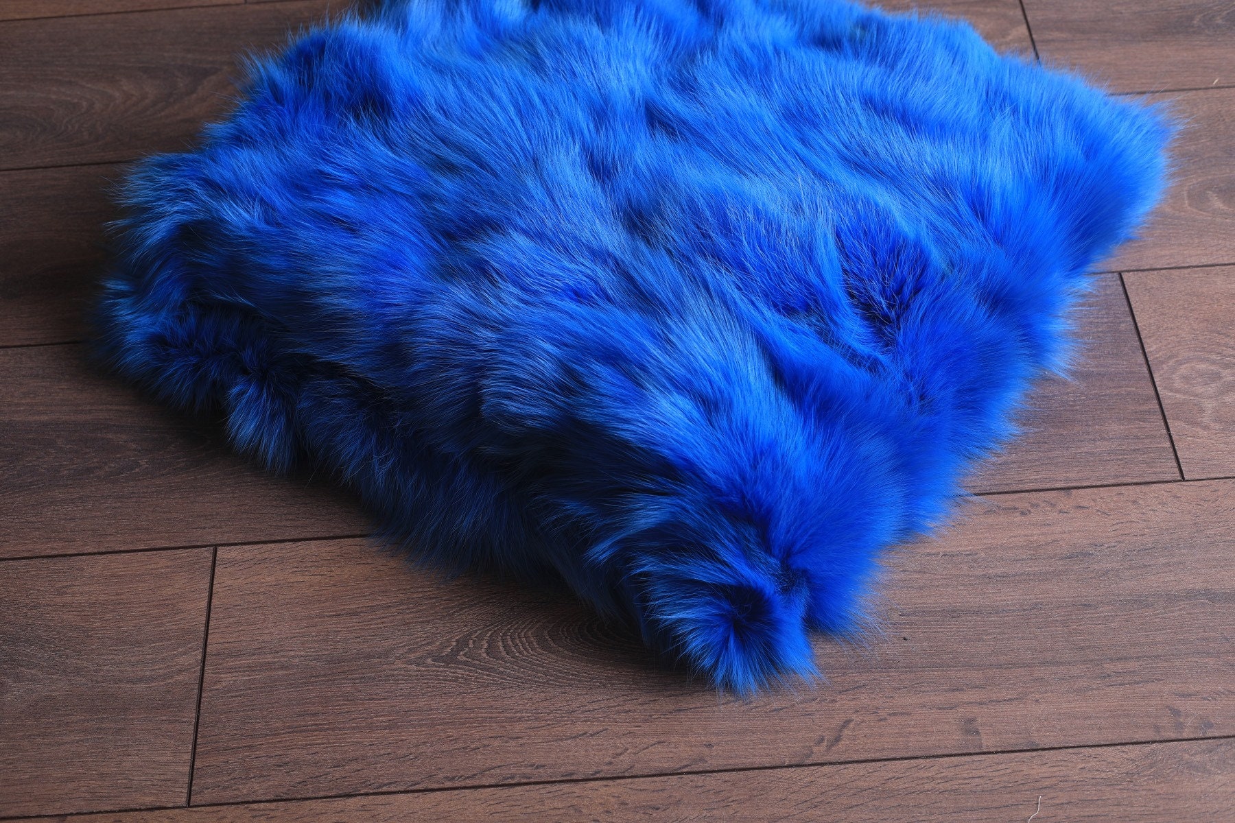 Blue Fox Fur Blanket Luxury Bedding Blue Fox Blanket Etsy
