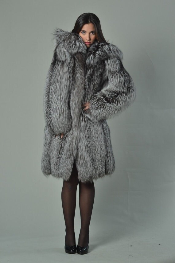 Full length fox fur coat shop price