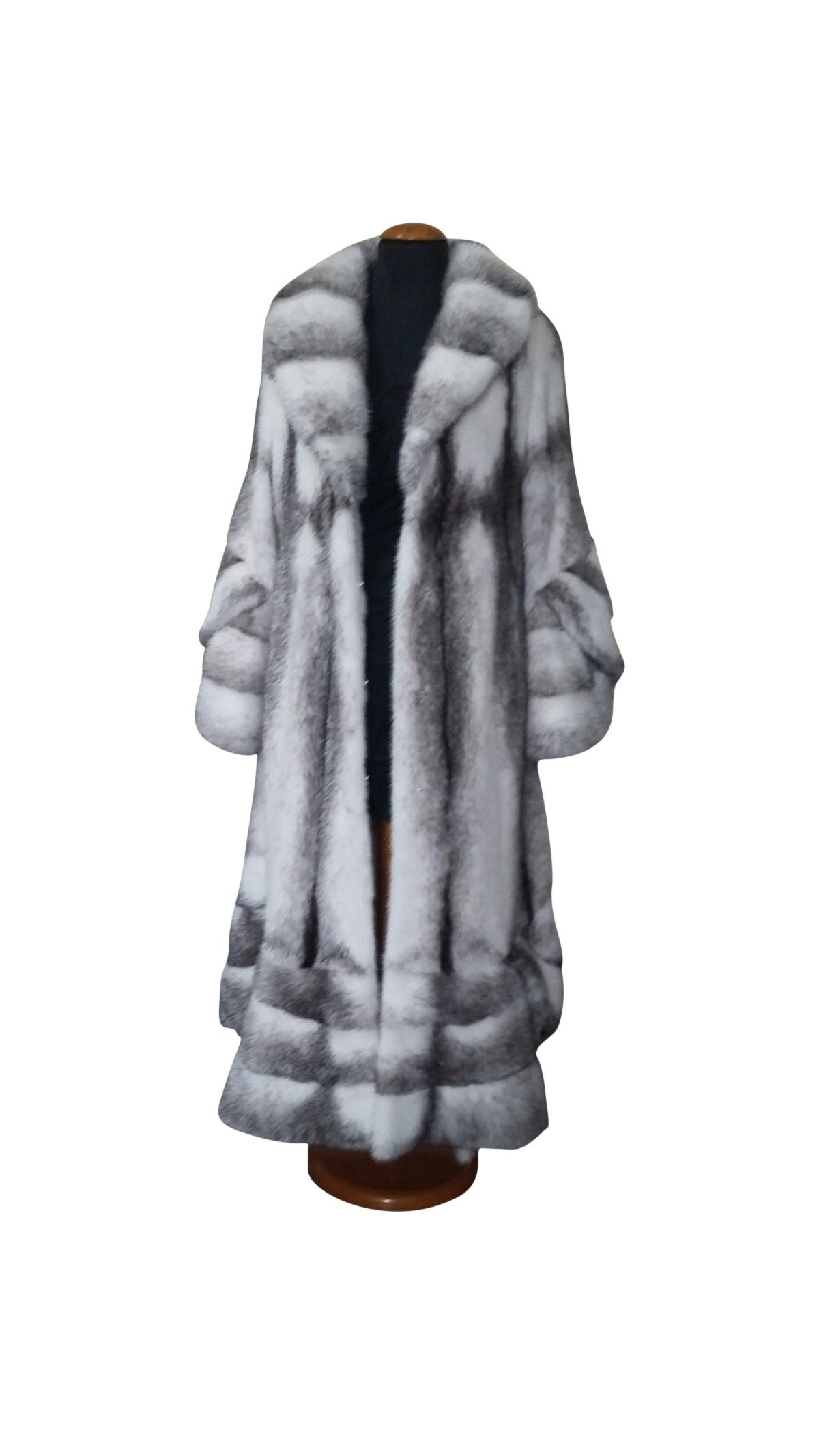 Blackcross Mink Full Length Fur Coat Christine Full Length - Etsy