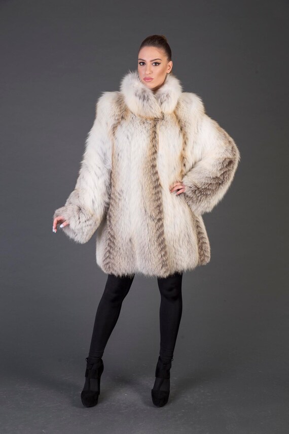 Luxury Gift/ Fox Fur Coat/fur Jacket Full Skin /weddingor | Etsy