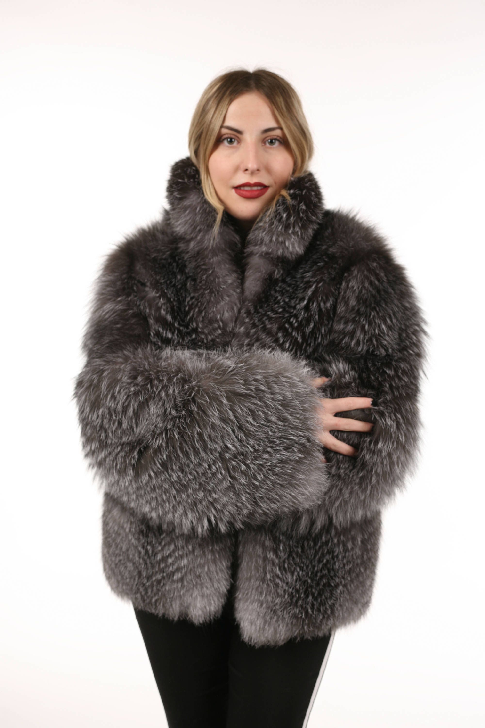 Luxury gift/Blue frost Fur coat/ Fur jacket full skin / | Etsy