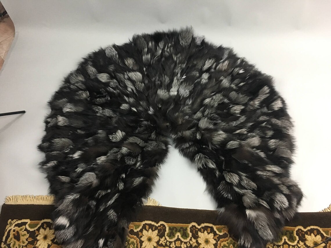 Silver Fox Fur Blanket Luxury Bedding Silver Fox Blanket Etsy