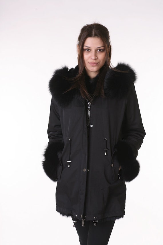 Luxury gift/ Parka Fur Coat Women's/ Women's Brand New | Etsy