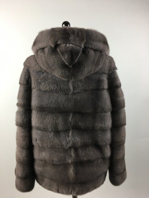 Silver blue shop mink coat