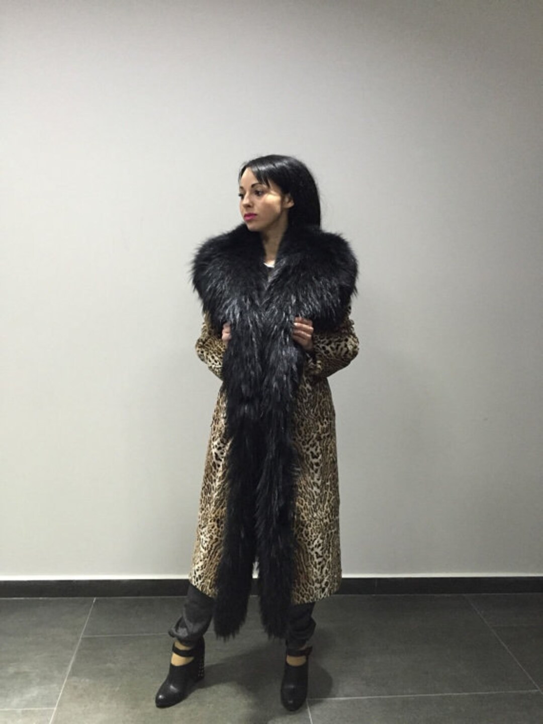 Luxury Gift Rex Dyed Rabbit Fur Coat Fur Jacket Full Skin With Fin ...