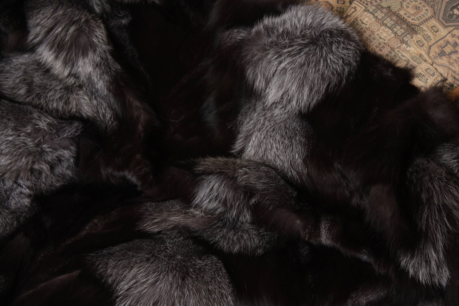 Silver Fox Fur Blanket Luxury Bedding Silver Fox Blanket Etsy