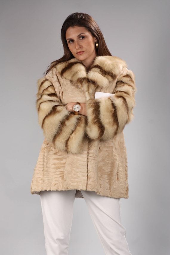 Jackets & Coats, Astrakhan Mink Fur Coat