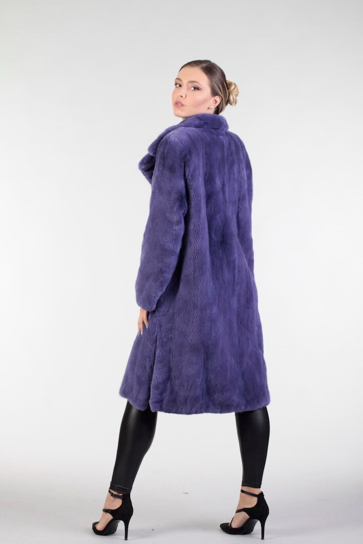 Purple shop mink coat