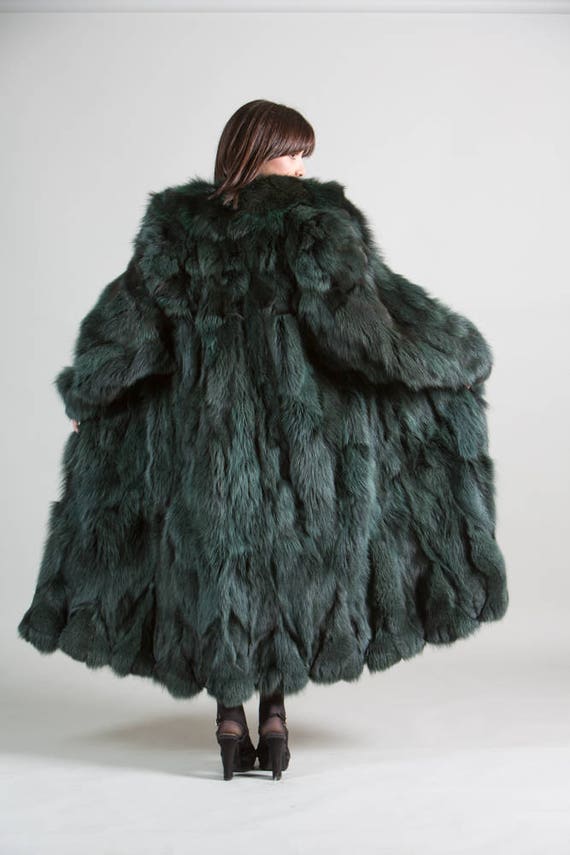 Green fox hotsell fur coat