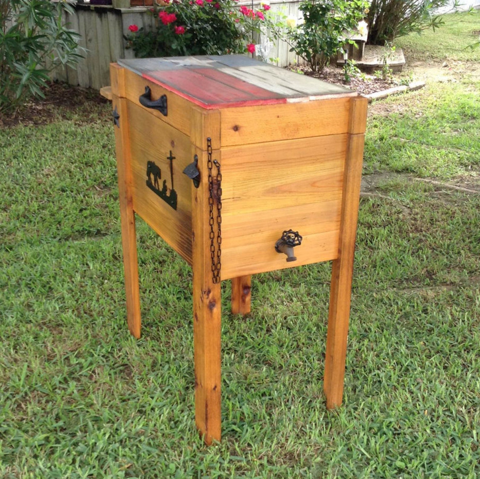 Custom Cedar Ice Chest,made in the Usa,made in Tx,handmade Ice Chest