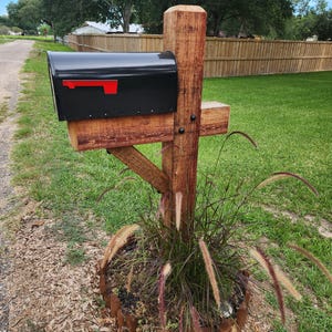 6x6 Rustic Posts Custom Cedar Mailbox Post: Modern Rustic 6x6 Wood Mailbox Support - Etsy
