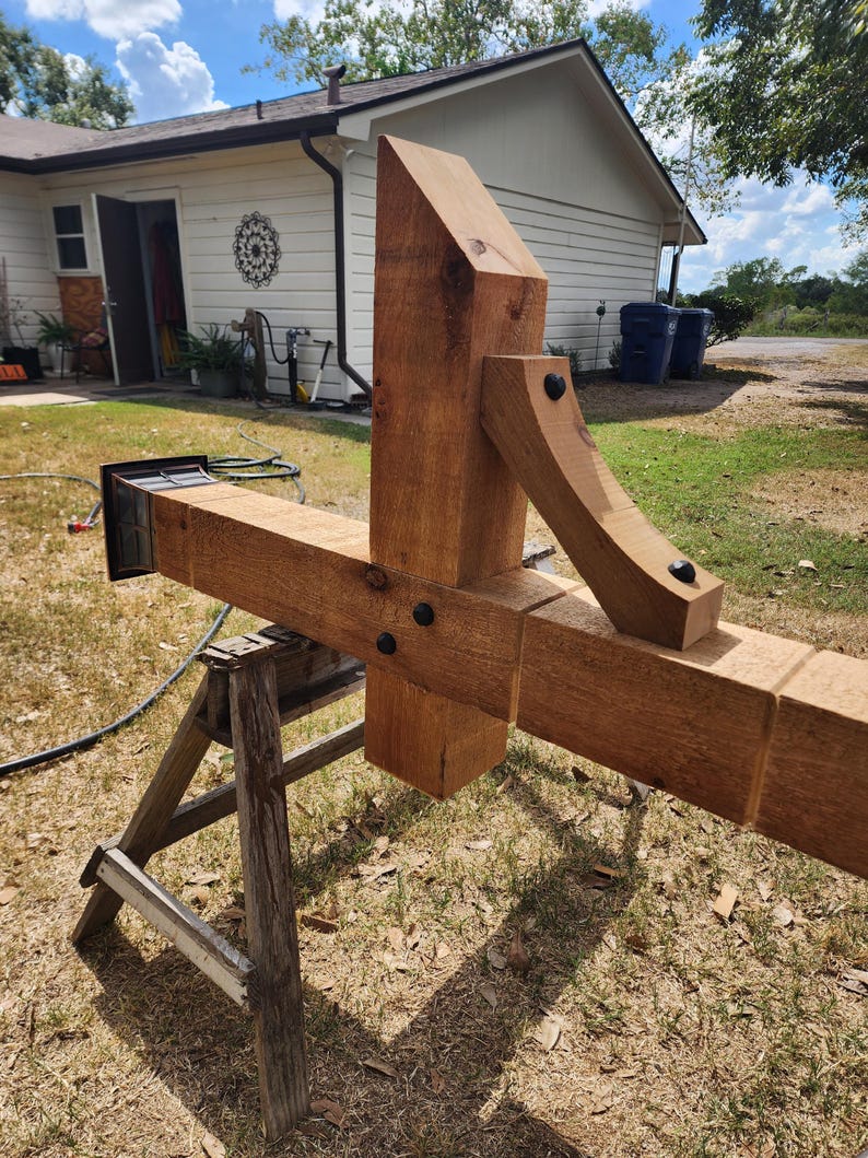 6x6 Rustic Posts Custom Cedar Mailbox Post: Modern Rustic Outdoor Hardware (6x6) - Etsy