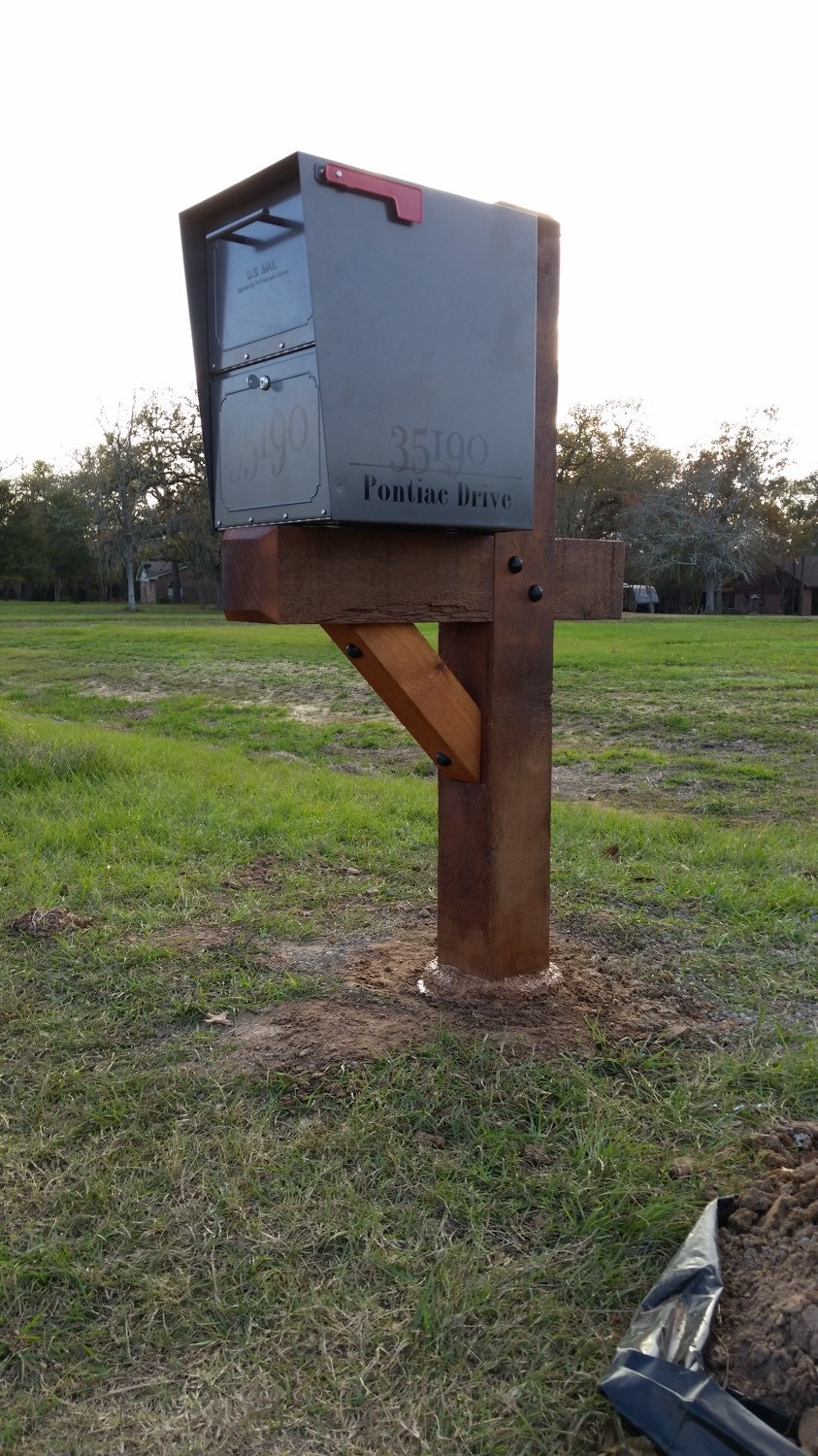 Custom 6x6 Cedar mailbox post. Etsy