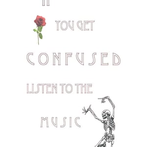 Grateful Dead Lyric Wall Art