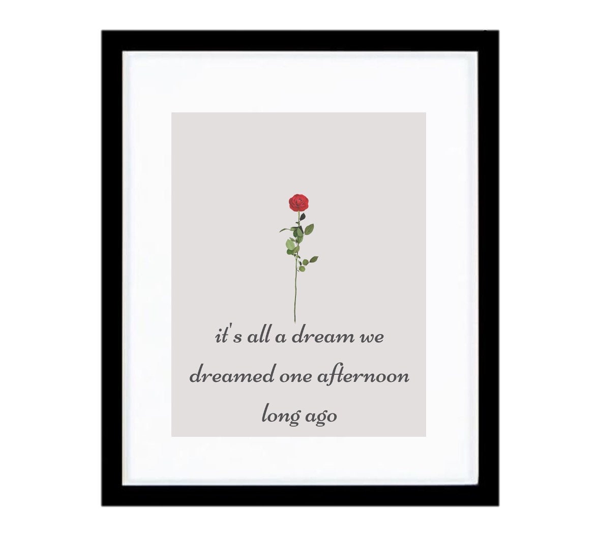GRATEFUL Dead BOX of RAIN Lyrics Digital Print Classic Rock Print Etsy