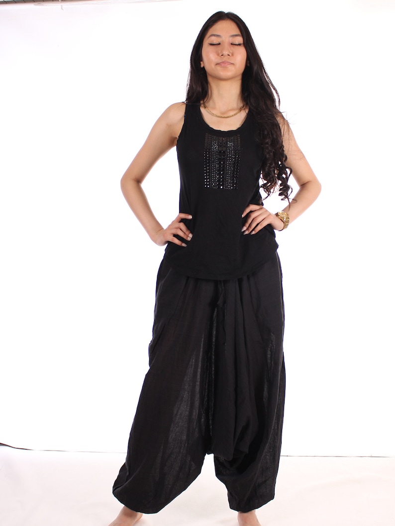 100/% khadi khadar cotton harem baggy loose comfortable unisex trousers