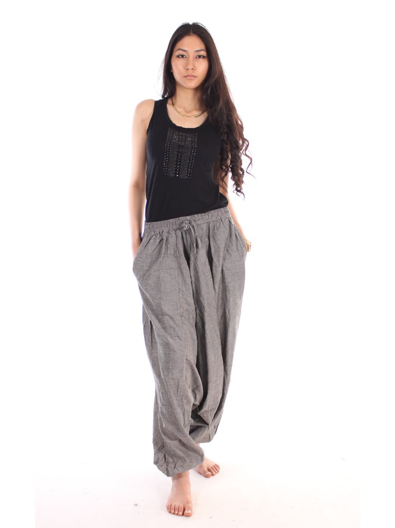100/% khadi khadar cotton harem baggy loose comfortable unisex trousers