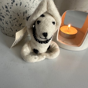 Handmade  felt yoga Dog decoration , room decoration  christmas decoration/ornaments
