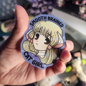 Smooth Brained Cat Girl Chi! Chobits Vinyl Sticker