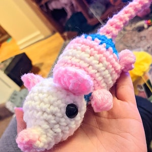 Crochet Pride Rat Plushies!