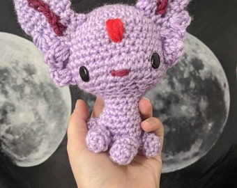 Crochet Espeon Plushie Toy Amigurumi