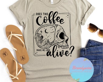 Coffee Shirt, Skelleton Coffee Shirt, Coffee Shirt, Gift for Coffee Lovers