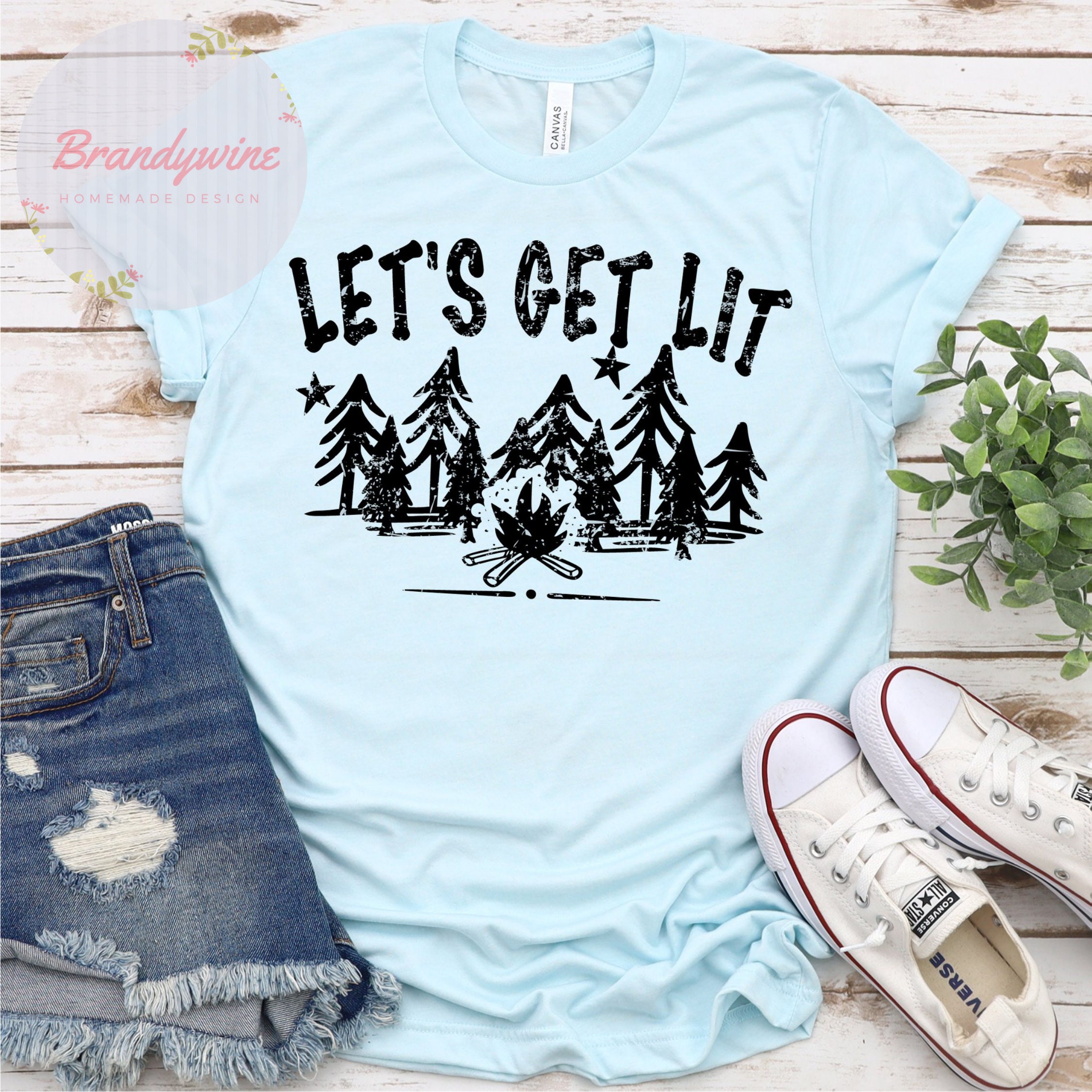 Get lit top t shirt
