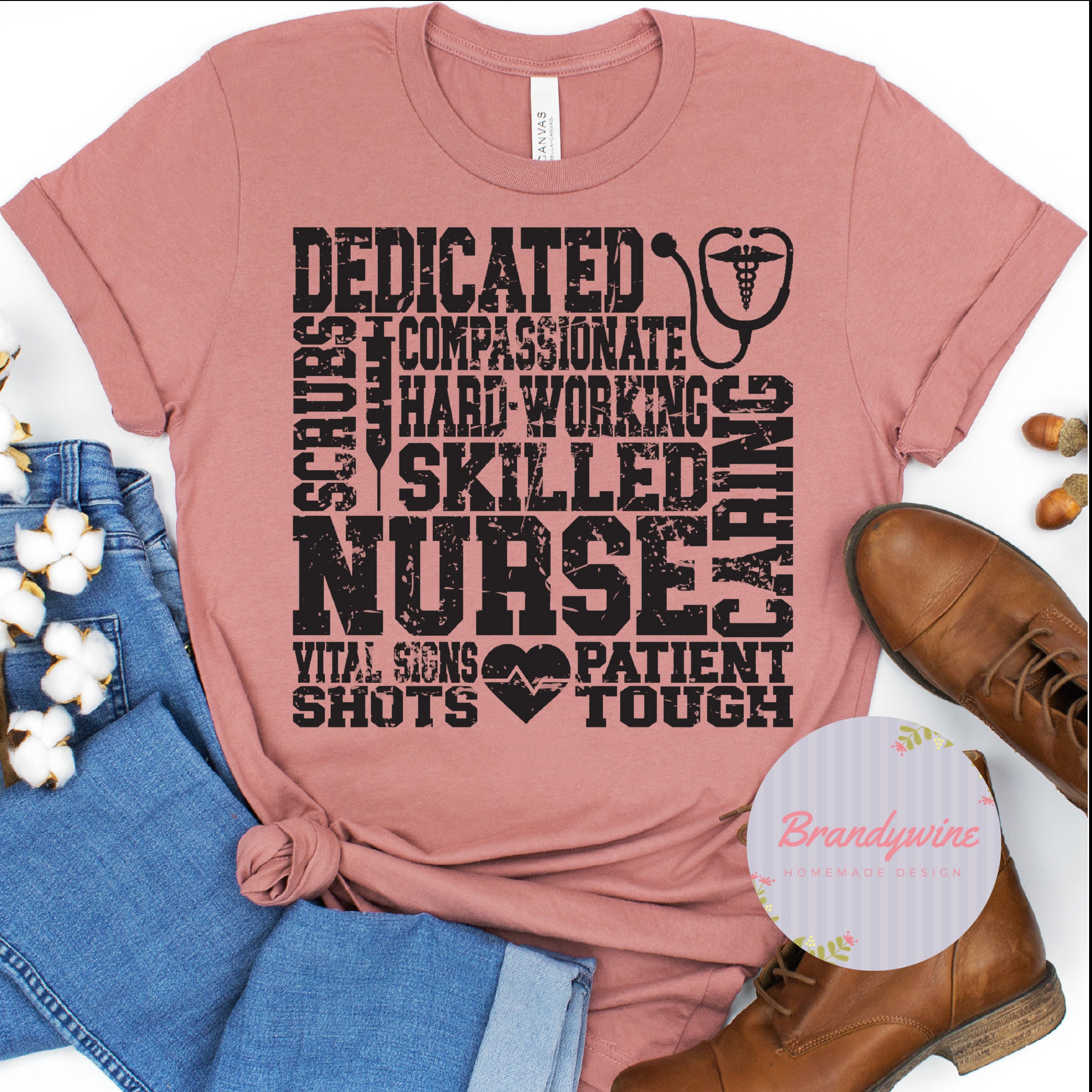 Nurse Typography Shirt Nurse Shirt Shirt for Nurses Gift Etsy