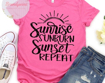 Sunrise Print Top - Etsy