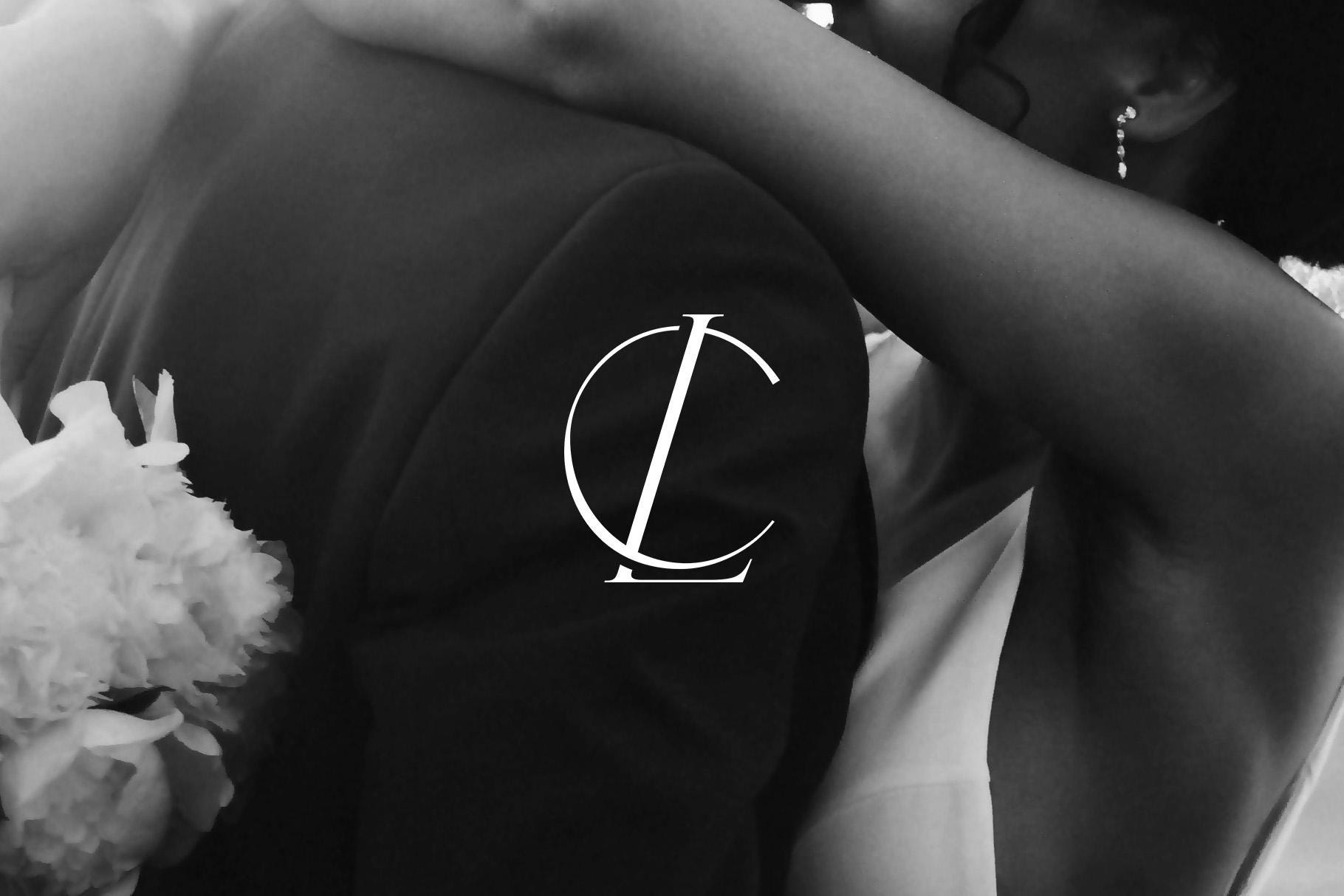 CL | Contemporary Wedding Monogram, Modern Monogram, Wedding Initials ...