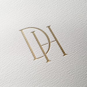 DH | Contemporary Wedding Monogram, Modern Monogram, Wedding Initials ...