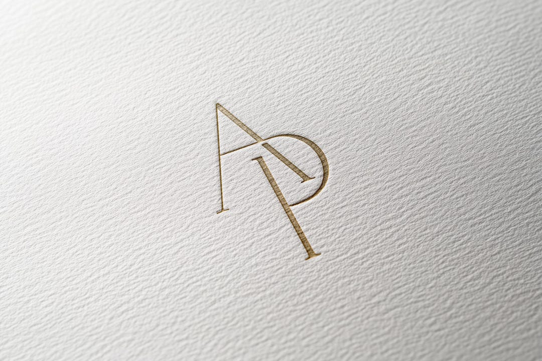 Ap Intials Design AP | Contemporary Wedding Monogram, Modern Monogram, Wedding Initials ...